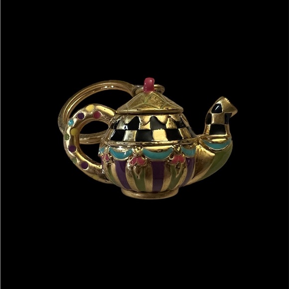 Mackenzie-Childs teapot keyring - Picture 3 of 8